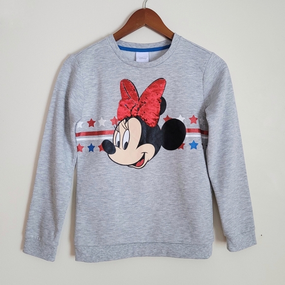 Disney Other - Disney | Minnie Mouse Logo Reversible Sequinned Sweatshirt L